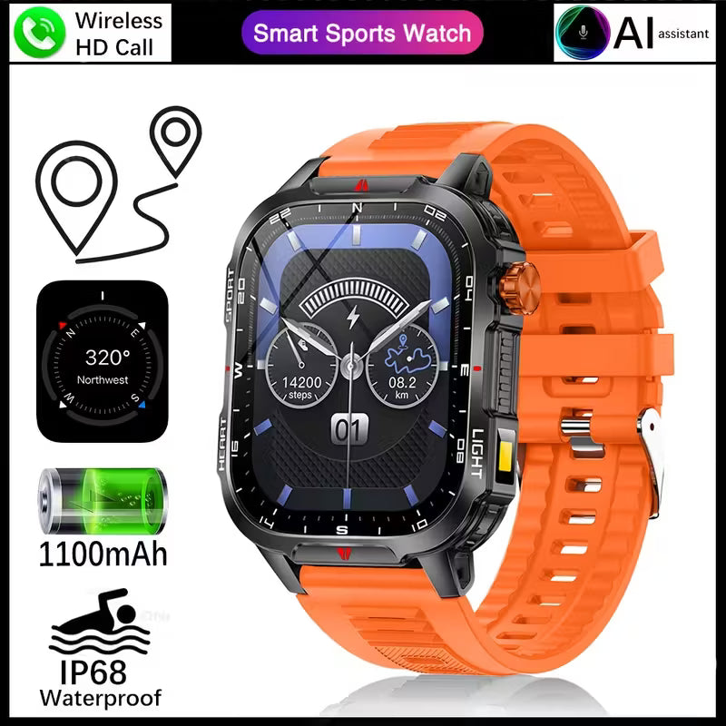 2025 New Men'S Outdoor Sports Smart Watch.