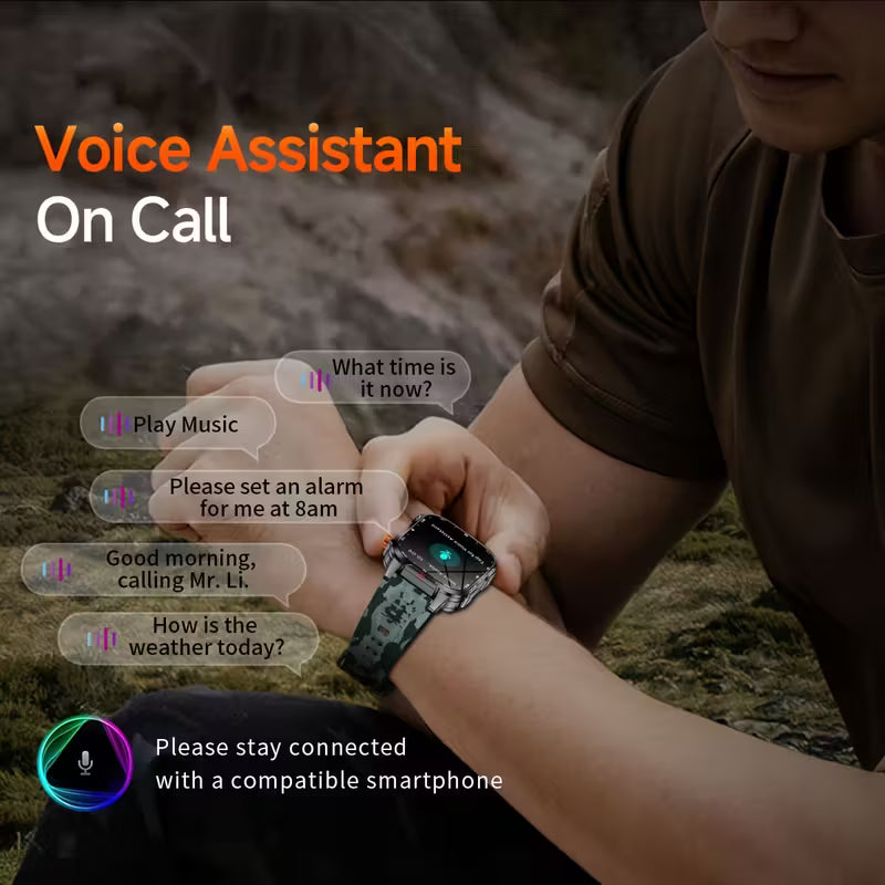 2025 New Men'S Outdoor Sports Smart Watch.