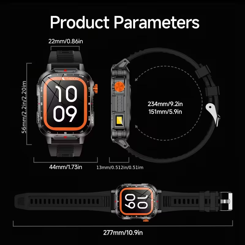 2025 New Men'S Outdoor Sports Smart Watch.