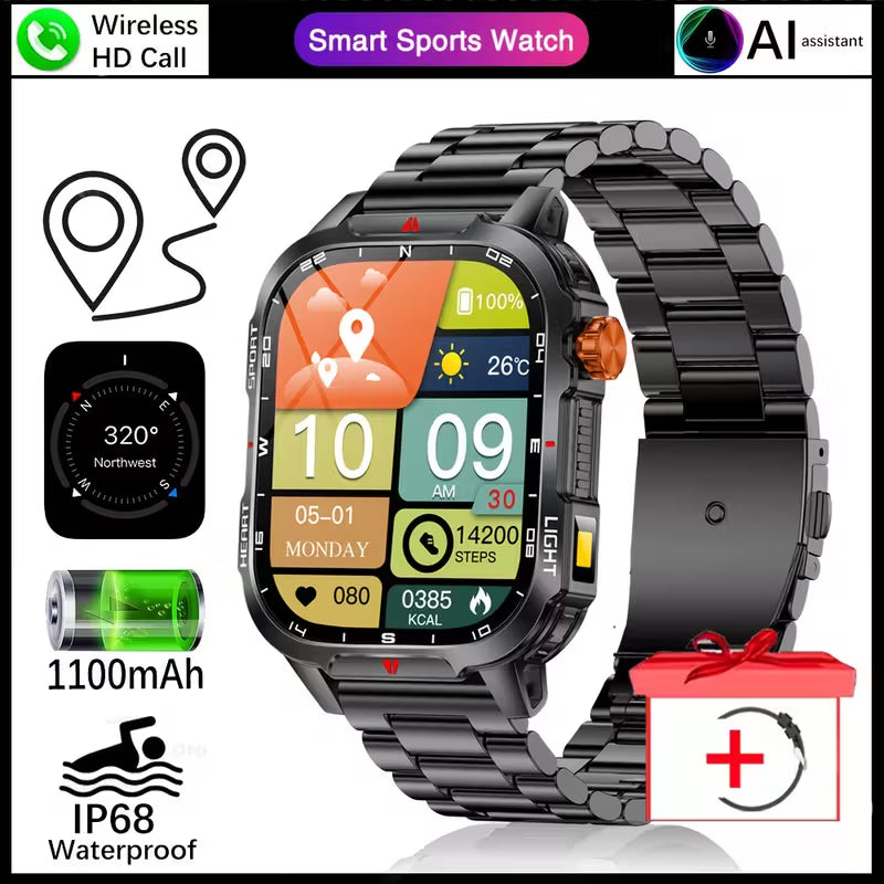 2025 New Men'S Outdoor Sports Smart Watch.