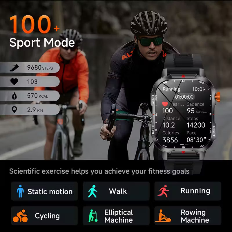 2025 New Men'S Outdoor Sports Smart Watch.