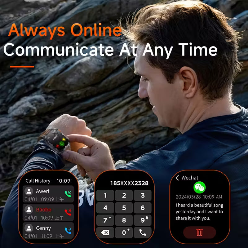 2025 New Men'S Outdoor Sports Smart Watch.