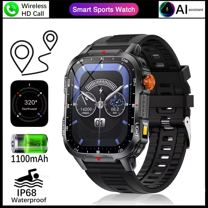 2025 New Men'S Outdoor Sports Smart Watch.