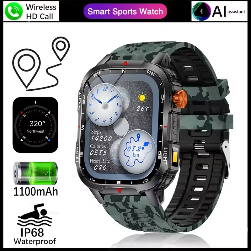 2025 New Men'S Outdoor Sports Smart Watch.