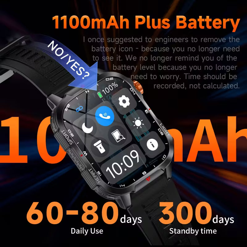 2025 New Men'S Outdoor Sports Smart Watch.