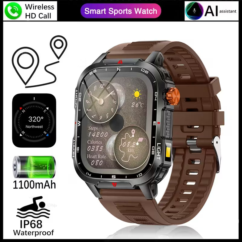 2025 New Men'S Outdoor Sports Smart Watch.
