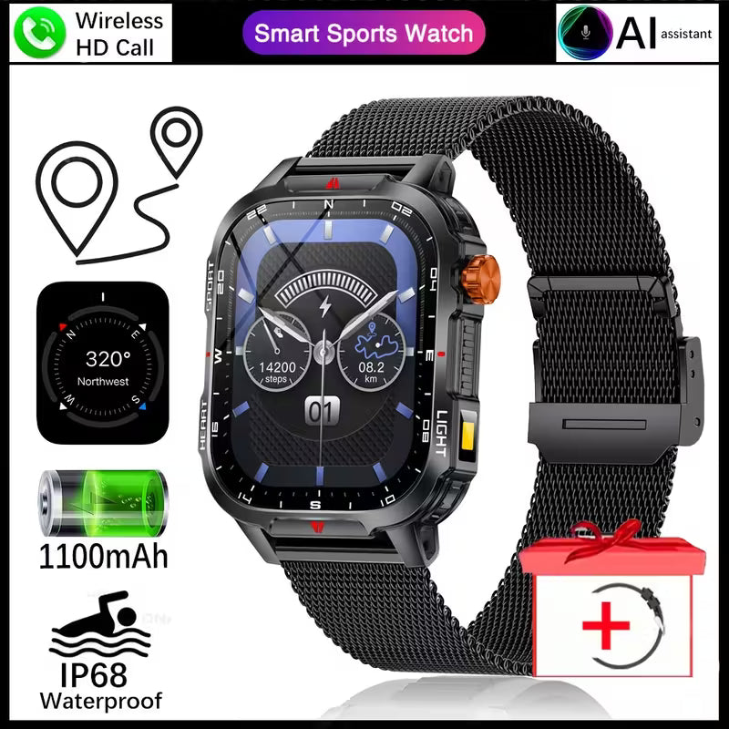 2025 New Men'S Outdoor Sports Smart Watch.