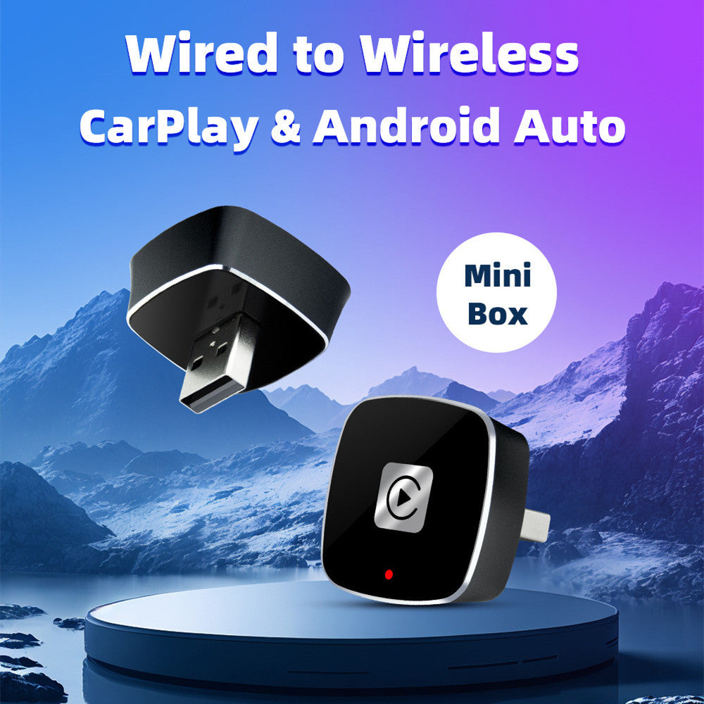 Small Portable Mini Car Intelligent Wired To Wireless Car Machine Exchange Box
